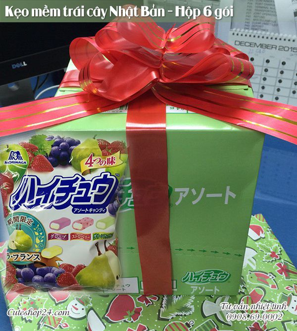 Kẹo mềm trái cây Nhật Bản - Hộp 6 gói nhỏ
