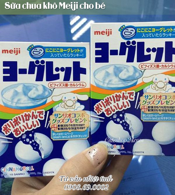 Sữa chua khô Meiji cho bé