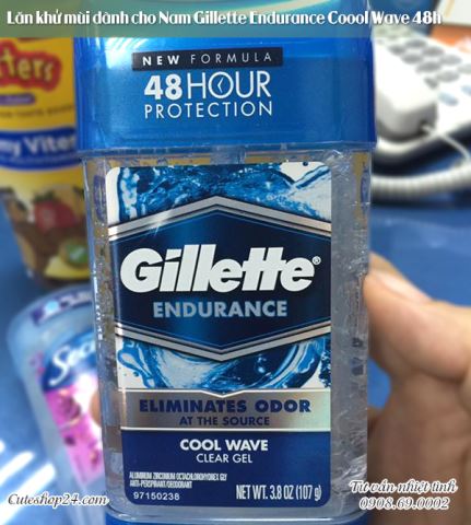 Lăn khử mùi dành cho Nam Gillette Endurance Cool Wave 48