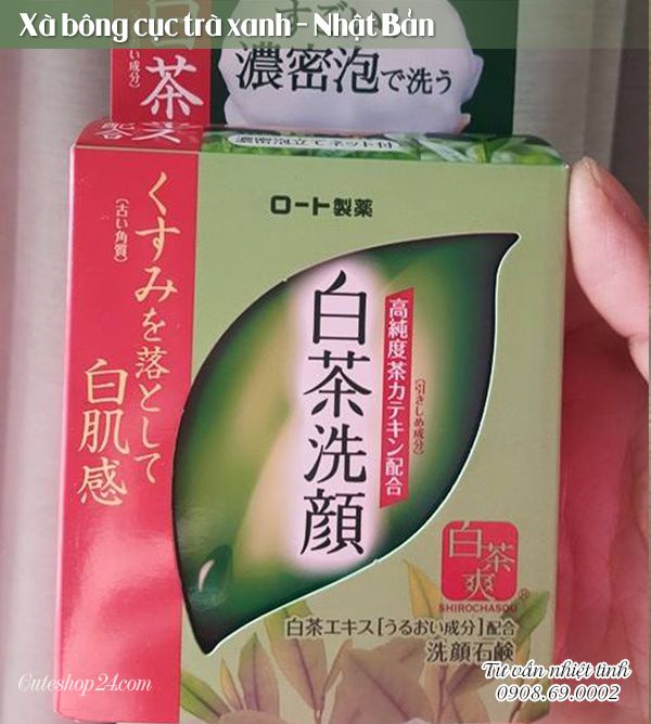 Xà bông cục trà xanh - Nhật Bản